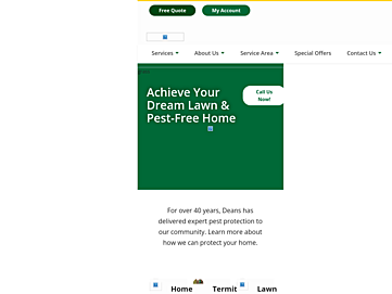 Screenshot of deansservices.com