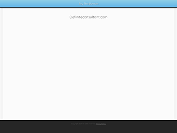 Screenshot of definiteconsultant.com