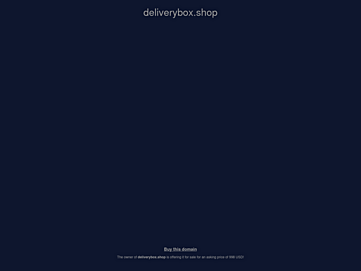Screenshot of deliverybox.shop