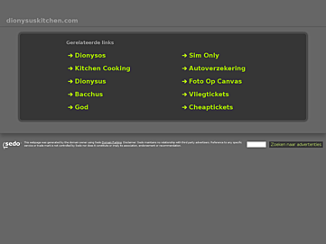 Screenshot of dionysuskitchen.com