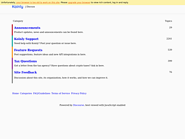 Screenshot of discourse-longpoll.koinly.io