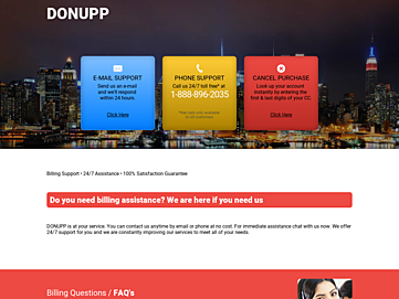 Screenshot of donupp.com
