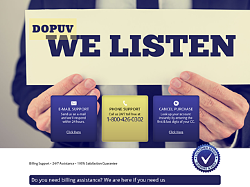 Screenshot of dopuv.com