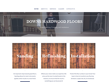 Screenshot of downshardwoodfloors.com