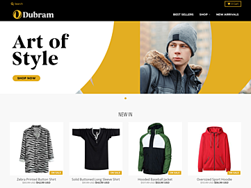 Screenshot of dubram.com