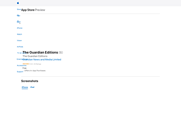 Screenshot of editions.theguardian.com