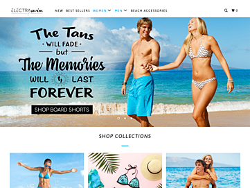 Screenshot of electraswim.com