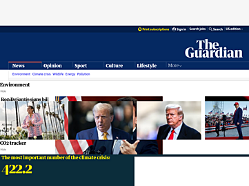 Screenshot of environment.theguardian.com