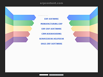 Screenshot of erpcontent.com