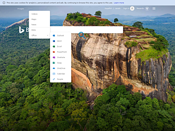 Screenshot of es.bing.com