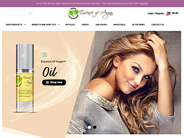 Screenshot of essenceofargan.com