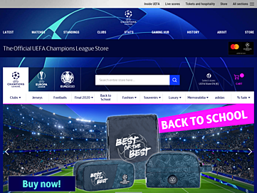 Screenshot of eu.store.uefa.com