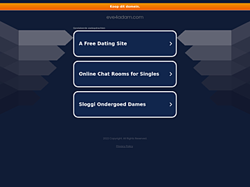 Screenshot of eve4adam.com