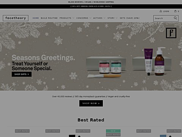 Screenshot of facetheory.com
