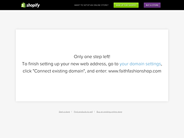 Screenshot of faithfashionshop.com