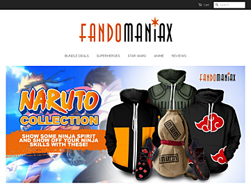 Screenshot of fandomaniax-store.com