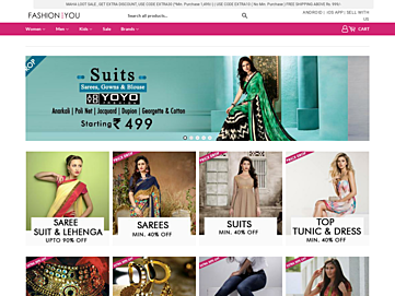 Screenshot of fashionandyou.com