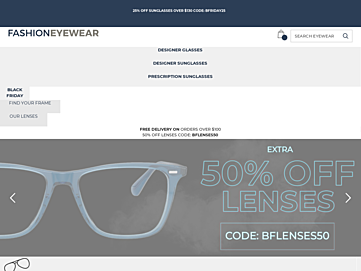 Screenshot of fashioneyewear.com