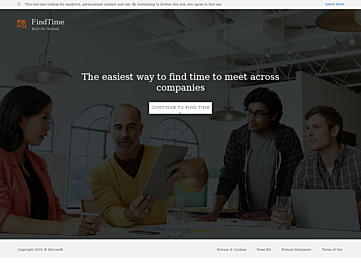 Screenshot of findtime.microsoft.com