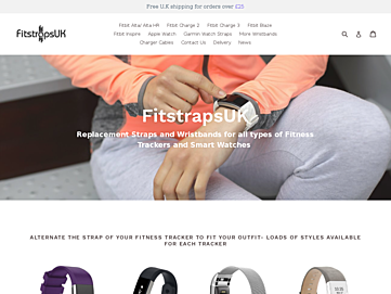 Screenshot of fitstraps.co.uk