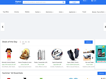 Screenshot of flipkart.in