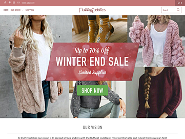 Screenshot of fluffycuddlies.com