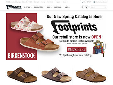 Screenshot of footprints.com