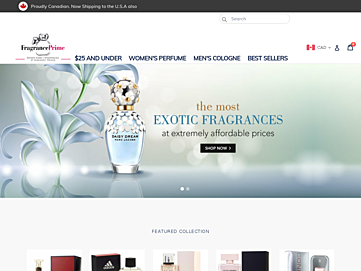 Screenshot of fragranceprime.ca