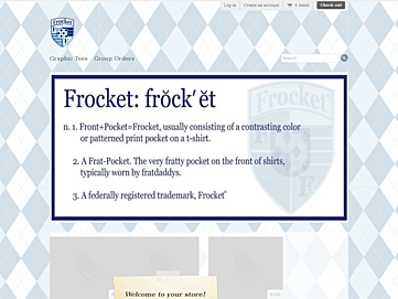 Screenshot of frocket.myshopify.com