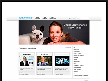 Screenshot of fundanything.com