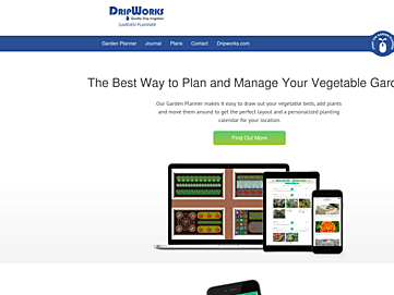Screenshot of gardenplanner.dripworks.com