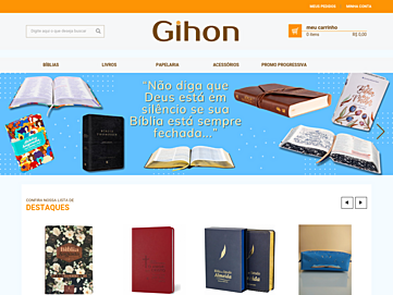 Screenshot of gihon.com.br