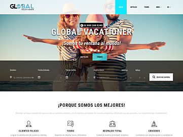 Screenshot of globalvacationer.com