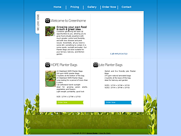 Screenshot of greenhome.byethost24.com