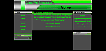Screenshot of greenwolf.66ghz.com