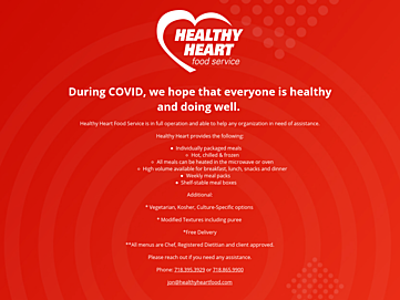 Screenshot of healthyheartfood.com