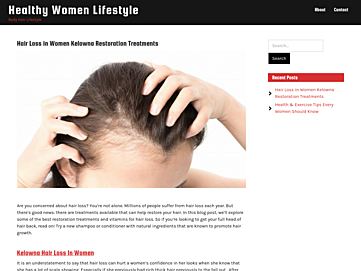 Screenshot of healthywomenlifestyle.net
