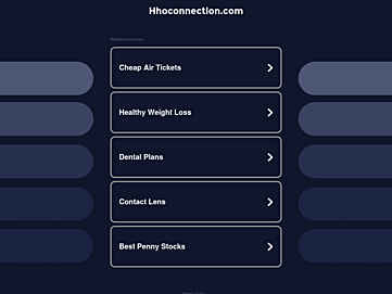 Screenshot of hhoconnection.com