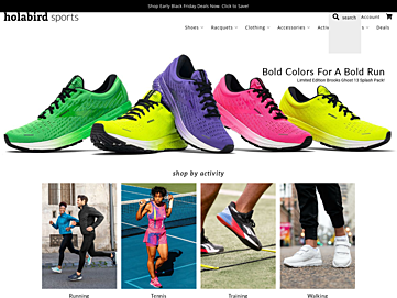 Screenshot of holabirdsports.com