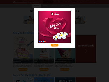 Screenshot of holidaycardsapp.com