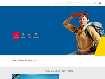 Screenshot of holidaymakers.com