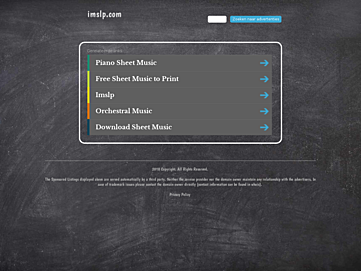 Screenshot of imslp.com