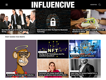 Screenshot of influencive.com