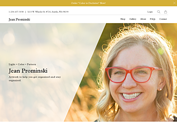 Screenshot of jeanprominski.com