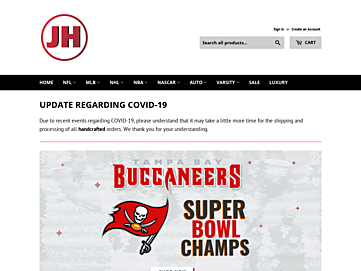 Screenshot of jhsportjackets.com
