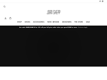Screenshot of joanshepp.com
