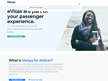 Screenshot of joinsherpa.com