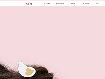 Screenshot of kaiujewelry.com
