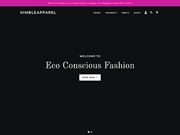Screenshot of kimbleapparel.com