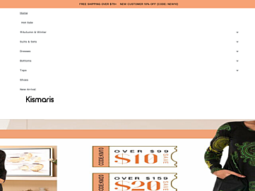Screenshot of kismaris.com